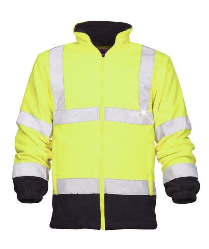 Bluza polarowa odblaskowa żółta