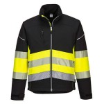 Kurtka ostrzegawcza softshell PW3 żółta