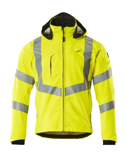 Kurtka Softshell Blackpool żółta  z przodu