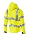 Kurtka Softshell Blackpool żółta z tyłu