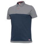 Koszulka Polo New Stretch granatowo-szara