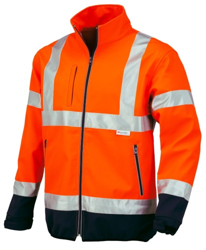 Kurtka odblaskowa SOFTSHELL FLASH pomarańczowa