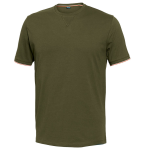 T-shirt RAPALLO z lamówką wojskowa zieleń