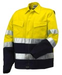 Bluza robocza odblaskowa żółto-granatowa