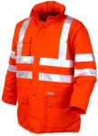 Kurtka odblaskowa nieprzemakalna pomarańczowa