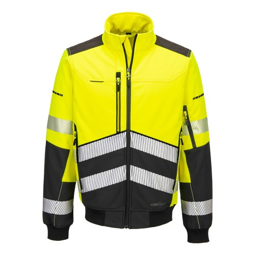 Softshell ostrzegawczy Bomber EV4 żółta EV468