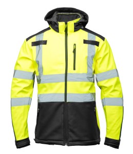 Kurtka odblaskowa softshell BRIXTON BF005 Żółty