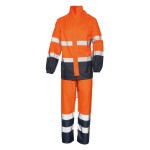Komplet przeciwdeszczowy nylon odblaskowy pomarańczowy