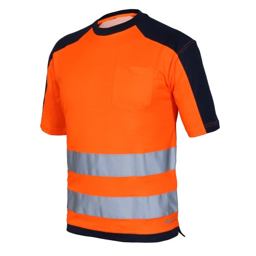 T-shirt odblaskowy pomarańczowy