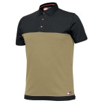 Polo New Stretch beżowo-czarne