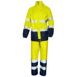 Komplet przeciwdeszczowy nylon odblaskowy żółty