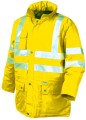 Kurtka odblaskowa nieprzemakalna żółta