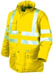 Kurtka odblaskowa nieprzemakalna żółta